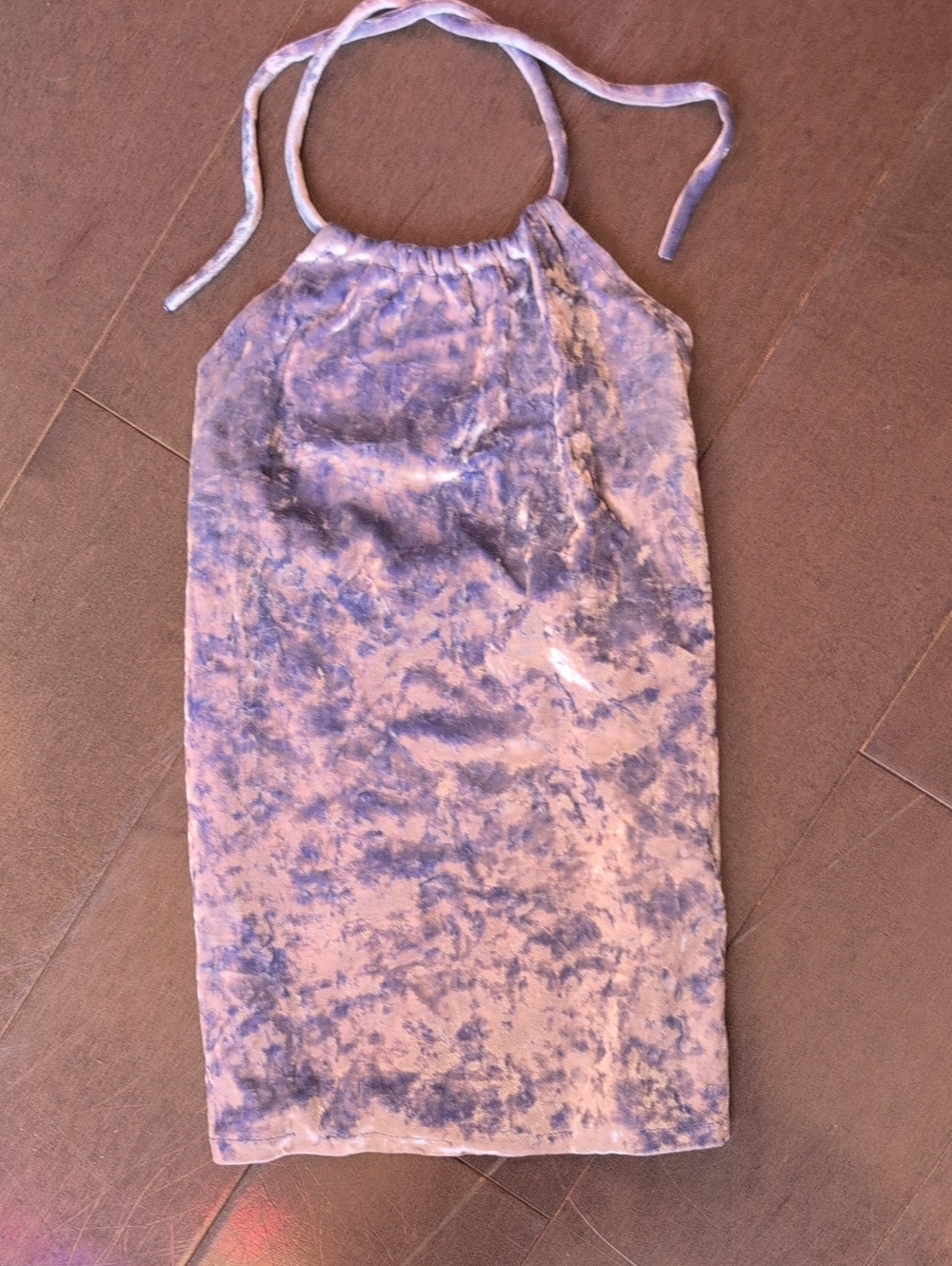 True Religion Girls' Lavender Tie-Dye Halter Dress
